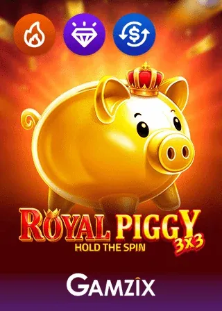 3x3 Royal Piggy Hold the Spin by Gamzix slot game